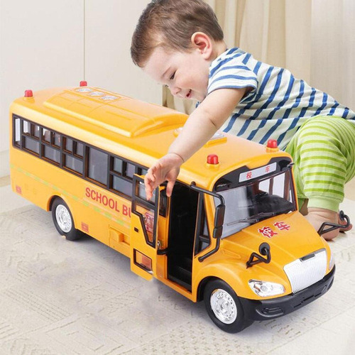 Juguetes Modelo De Autobús Escolar Sonidos Y Luces L