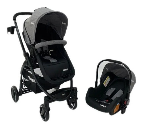 Imagen 1 de 4 de Coche Moisés Alfa Bebesit Con Baby Silla Varios Colores