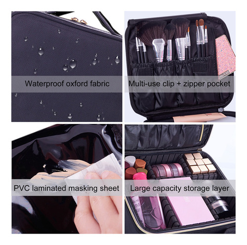 Organizador De Bolsas De Maquillaje De Viaje De Gran Capacid
