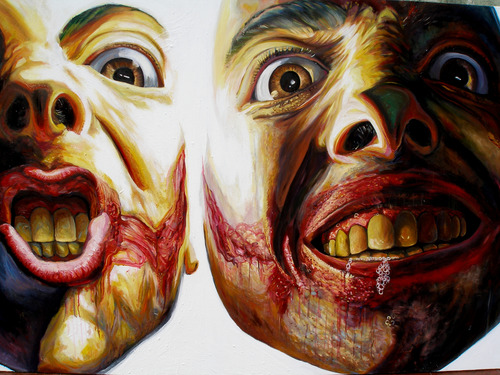 Pintura: Show Time! . La Rocca. Arte Microconceptual.