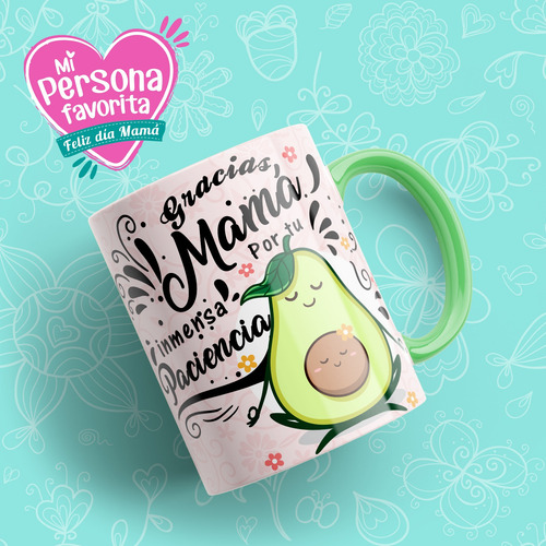 10 Diseños Digitales Dia De Las Madres Tazas Aguacate Mama