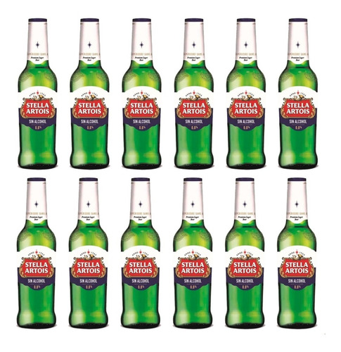 Cerveza Stella Artois 330 Ml Sin Alcohol 0.0% Pack X 12 