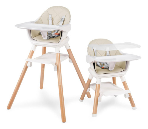 Silla Alta Para Bebés, Sillas De Madera Convertibles 6 En 1