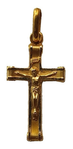 Crucifijo Dije Oro 18k #349 Bautizo Comunión