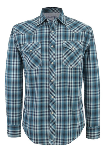 Camisa Vaquera Wrangler Hombre Manga Larga 93b