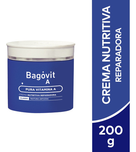 Bagóvit A Crema Nutritiva 200g Pote Fragancia Delicada