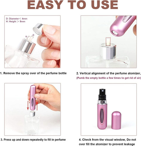 Imagen 3 de 4 de Mini Perfumero Recargable 5ml