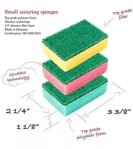 Santex Kitchen Cleaning Sponges Scrub Sponge! Longer Lasting Scrub Sponge  Set Made in Germany! (Pack of 20)