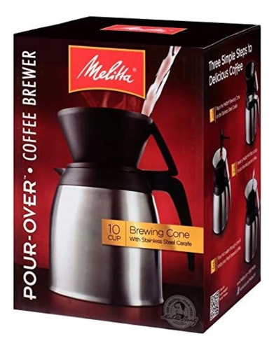 Melitta Pour-over Coffee Brewer & Juego De Jarra De Acero In