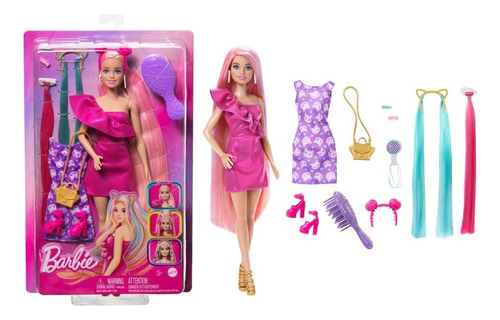 Muñeca Barbie Fun & Fancy Cabello Rubio Extra Largo Mattel