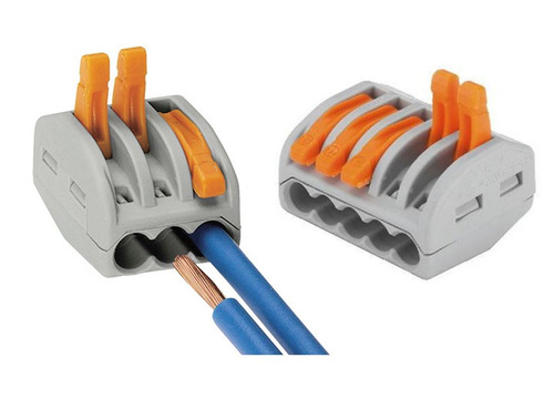 Imagem 4 de 5 de 5x Conector Borne Para Emenda Rápida Para 3 Fios