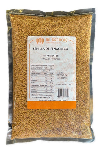 Fenogreco Semillas Granel 1 Kilogramo 