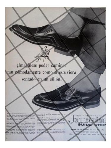 Cartel Publicitario Retro. Zapatos Johnsonian 1956 -3