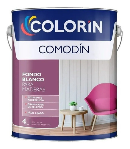 Fondo Blanco Para Madera Colorin X20l Pintu Don Luis Mdp