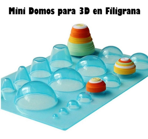 Mini Domos 3d Para Papel Filigrana Quilling