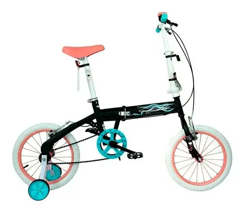 Bicicleta Plegable Rodado 16 C Rueditas Disney Bia En Cadia