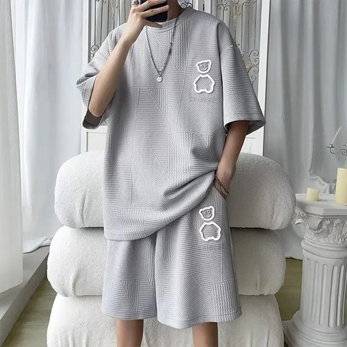Conjunto De Verano De Traje De Manga Corta De Estilo Coreano