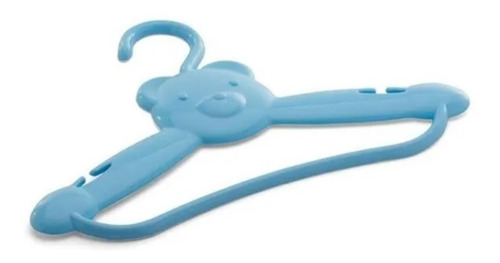 Imagem 4 de 5 de Cabide Infantil Urso Kit C/12 Un Adoleta Bebê Cajovil Azul