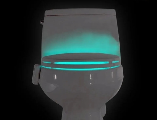10 Sensores De Movimiento Con Luz Led Para Taza De Baño