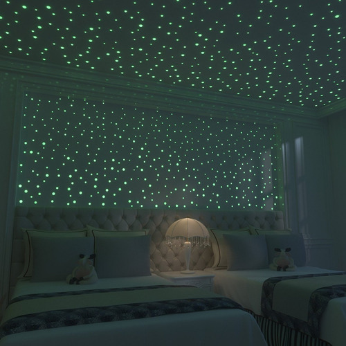 Decoración Para Dormitorio Pegatinas Fluorescente Estrellas