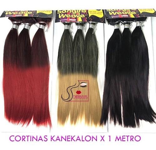 Extensiones Cortinas Simil Natural X 1 Metro Ancho Kanekalon