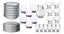 Comprar Set Vajilla Completa Vidrio 31 Piezas Platos Vasos Tazas