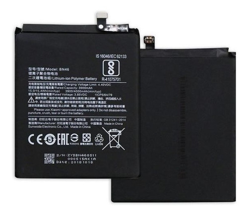 Bateria Xiaomi Bn46 Note 8 Redmi Note 7 Note 6