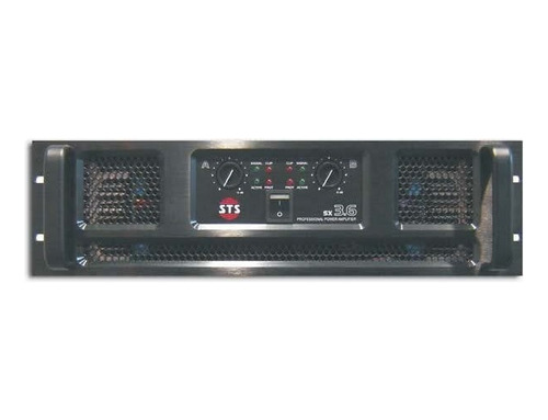 Amplificador De Potencia Sts Sx-3.6 2x1800w En 2 Ohm 3u Rack