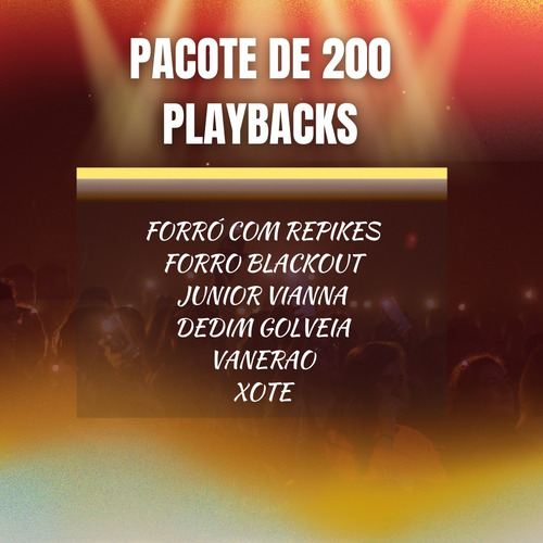 Pacote De 200 Playbacks De Forró