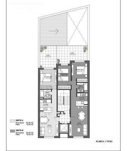 Imagen 9 de 18 de Departamento En Venta De Dos Dormitorio Rosario Lourdes Centro