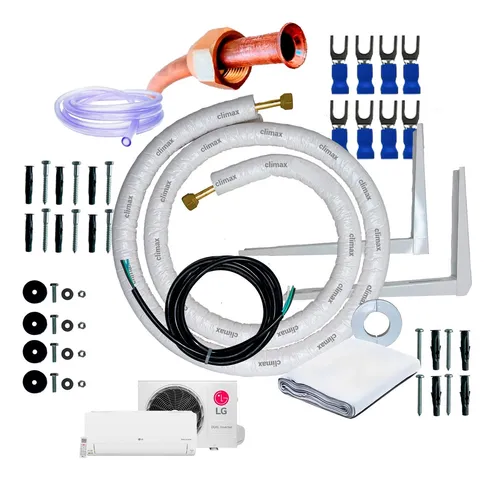 comprar Kit Instalação Ar Split LG Dual Inverter Voice 12000 Btu 3m