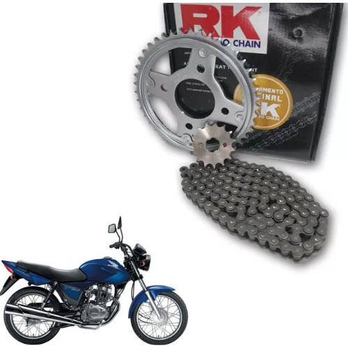 Kit Relação Rk Cg 150 Titan Corrente Com Retentor 2004