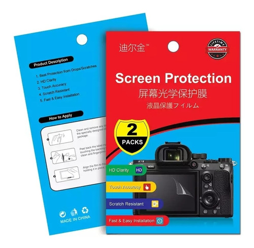 2 Uds Protector Pantalla Film Para Panasonic Lumix G7 Fz300 