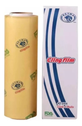 Rollo De Plástico Para Emplaye Grado Alimenticio 45x1000 Fda
