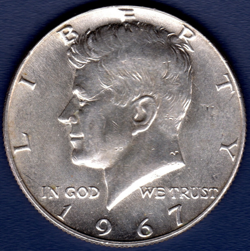1/2 Dolar 1967 Moneda De Estados Unidos De América Kennedy