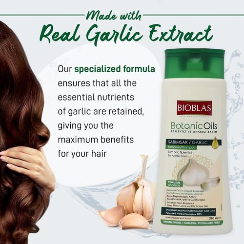 Shampoo De Alho Bioblas - Fórmula De Crescimento Capilar Ino