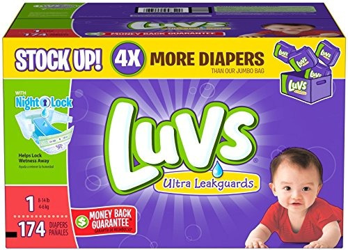 Luvs Ultra Leakguards Diapers-size 1  174 count