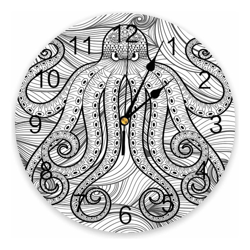Reloj De Pared Silencioso Decorativo 35 Cm Diseño Náutico