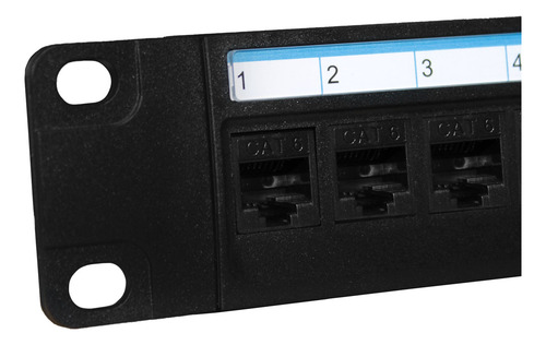 Patch Panel Com 24 Portas E 24 Keystones Rj45 Cat6