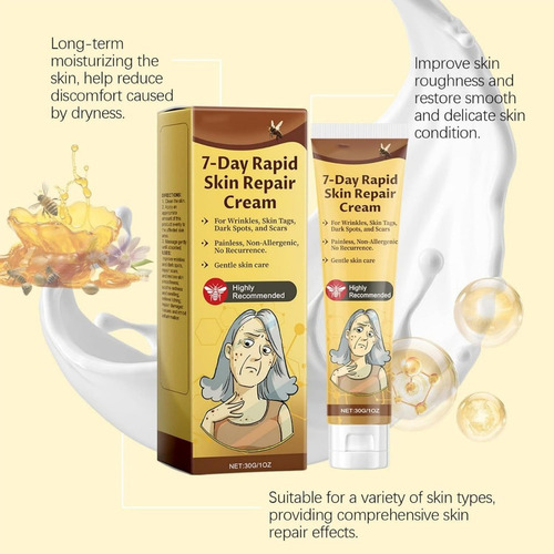 Crema Reparadora Rápida Para La Piel De 7 Días, Crema Todo E