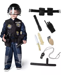 Spooktacular Creation Swat Disfraz De Oficial De Policía