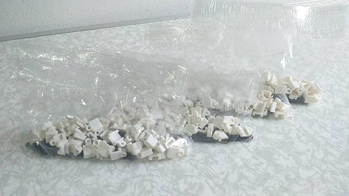 Grapas Pasa Cables Plástica ! Paquetes 100 Piezas