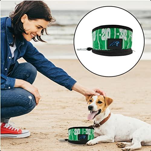 Nfl Carolina Panthers Pets First Cuenco Plegable Para Viajes