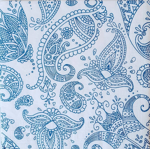 Servilletas Decoupage Set Azul Laura Craft