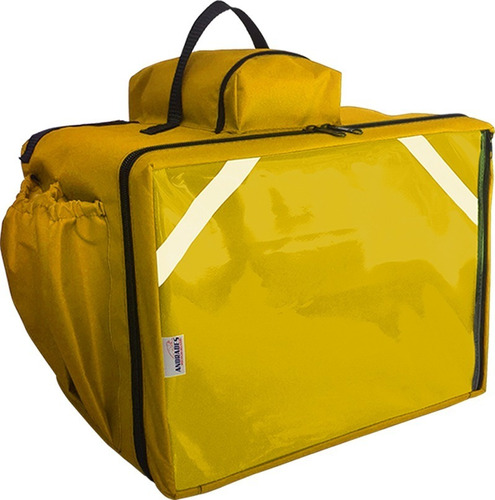 Imagem 2 de 3 de Bolsa Mochila Nylon Entrega Pizzas Até 35cm Isopor Revestido