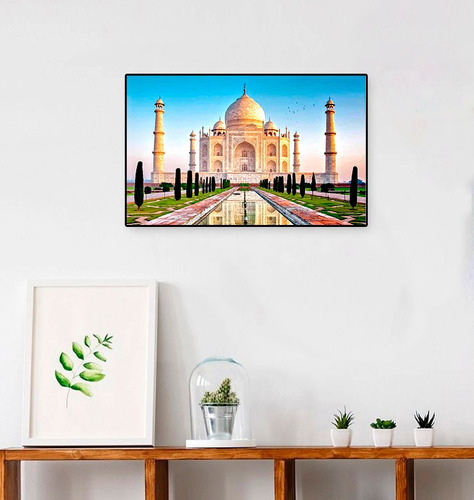 Imagen 2 de 4 de 5d Diamond Painting Taj Mahal Diamantes Cuadrados 4mybebe