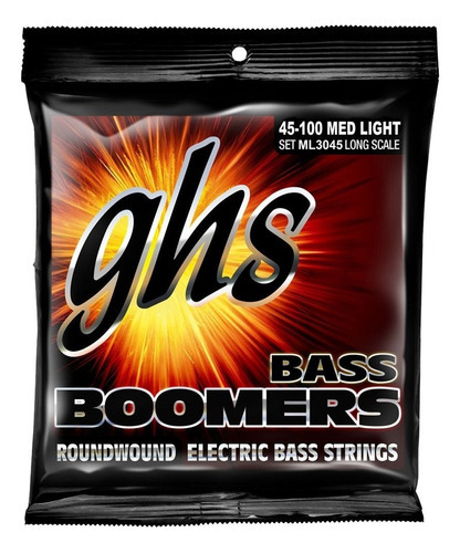 Cuerda Ghs Ml3045 .045-.100 Light para bajo de 4 cuerdas