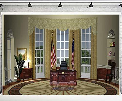 Phmojen 10x7ft Presidente De La Casa Blanca Oval Oficina Fot