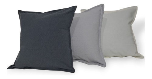 Almohadon Tusor Con Relleno Y Funda Desmontable 40x40 Beige Liso