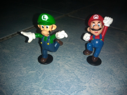 Super Mario Bros Mini Figuras Mario Y Luigi Nintendo 2007